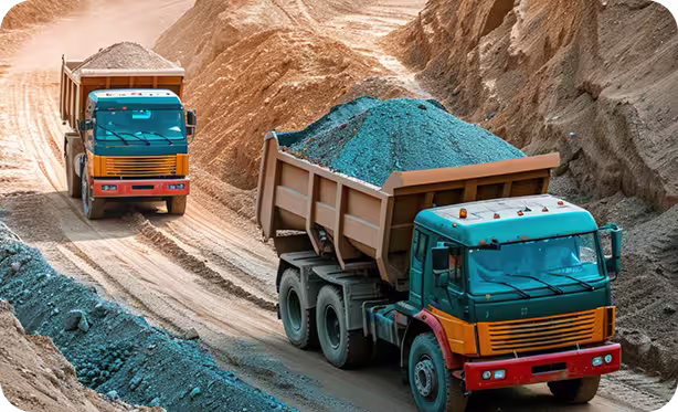 Rigid/Articulated Truck, Dump Truck, Logging Truck, Crane, Reachstacker.